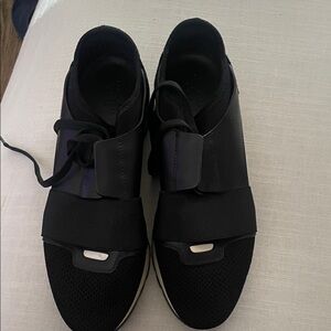 Balenciaga Black and White Men's Sneakers